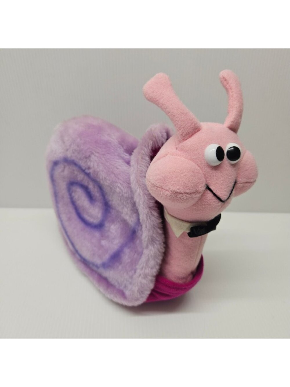Dakin Escargot Snail Plush Pink with Removable Purple Shell Vintage 1984